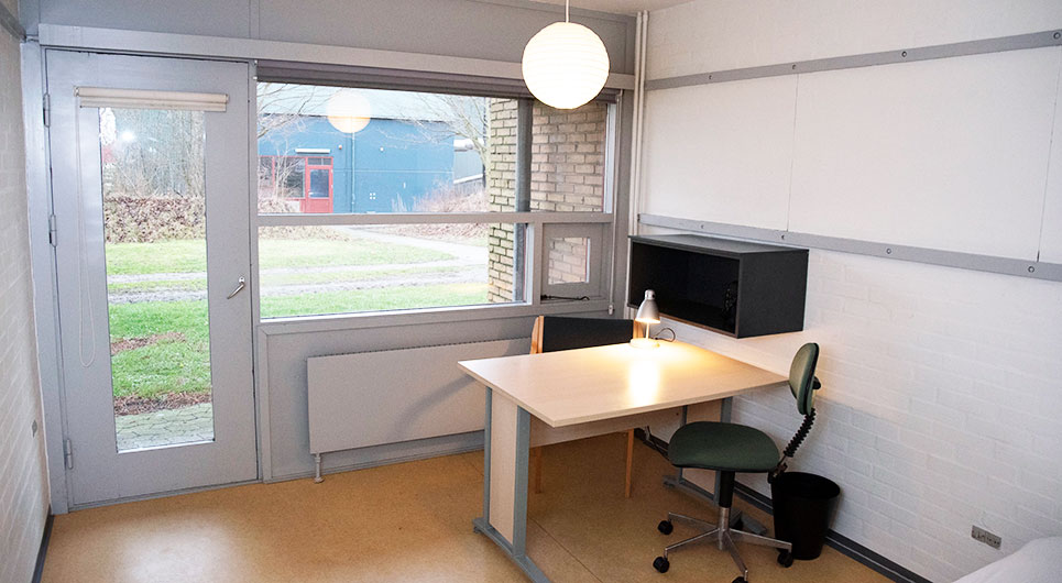 Hovedbygningen på skolehjemmet - enkeltværelse