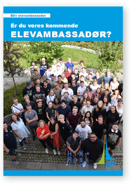 Folder om elevambassadørerne på Roskilde Tekniske Skole