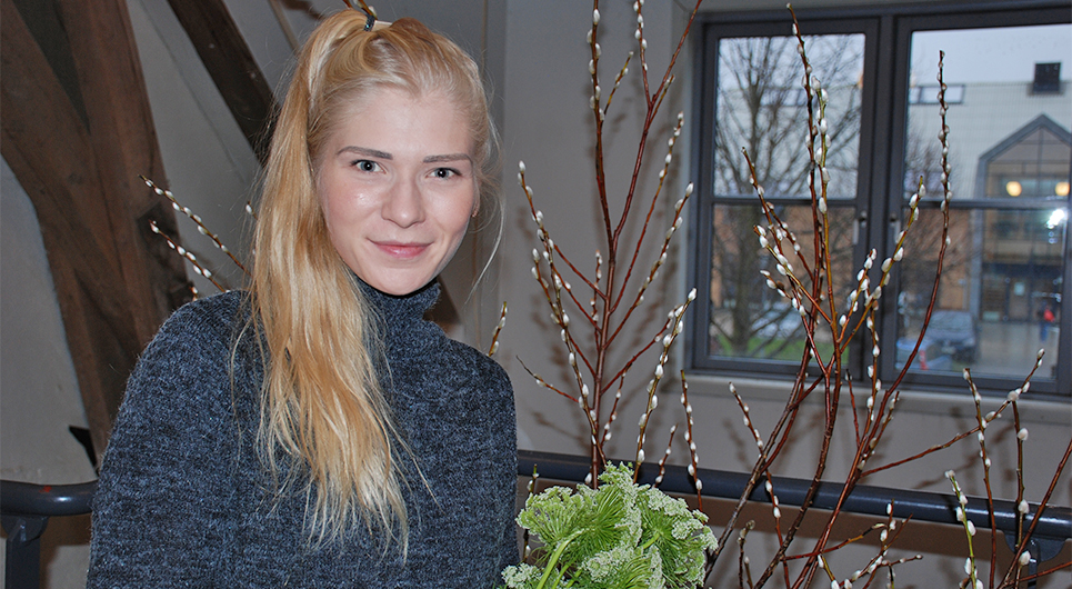 DM i Skills 2018: Mød Camilla Schmidt, blomsterdekoratør, der stiller op for Roskilde Tekniske Skole og Roskilde Handelsskole til DM i Skills 2018