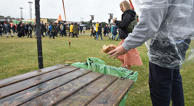 Skraldering gør festivalens frivillige glade