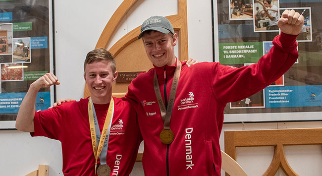 EM-medaljer til snedker-duo