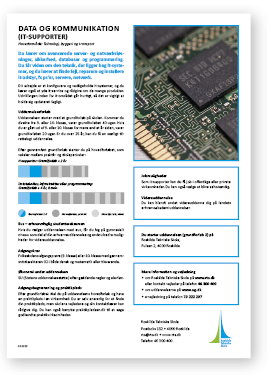 Faktaark om data- og kommunikationsuddannelsen 