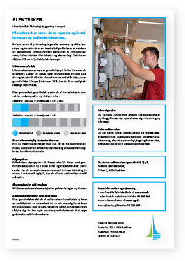 Faktaark om uddannelsen elektriker