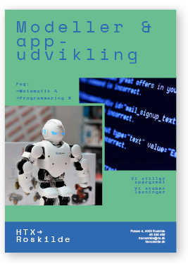 Faktaark om studieretningen Modeller og app-udvikling på HTX Roskilde